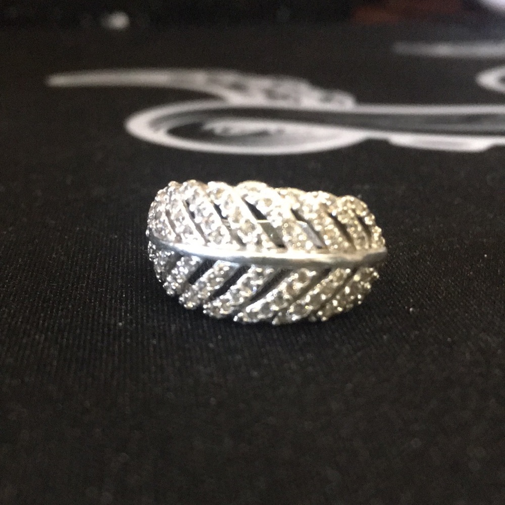 PANDORA 925 Light as a Feather Vintage Ring